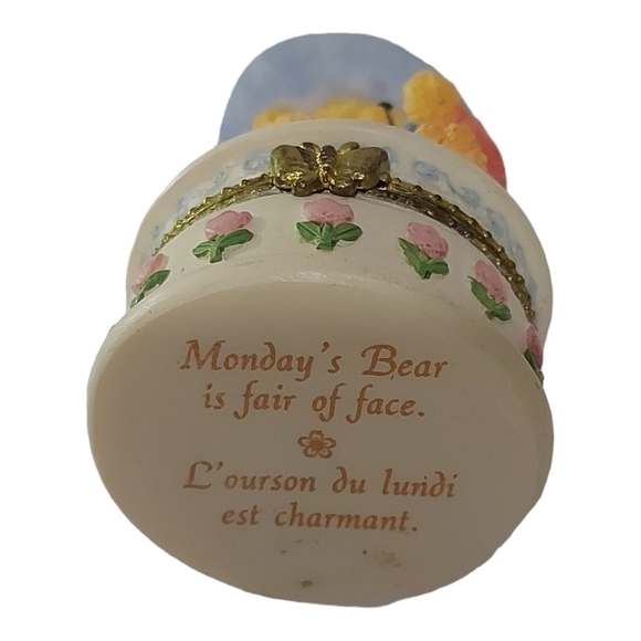 Vintage Teddy Bear Trinket Box Decor - Picture 5 of 7